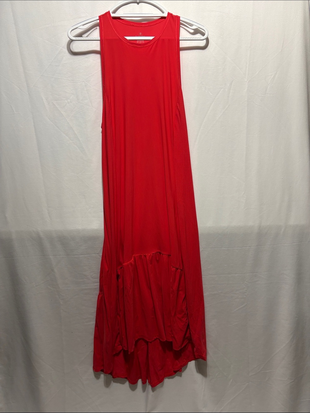 Sweaty Betty Bright Red Sleeveless High-Low Dress